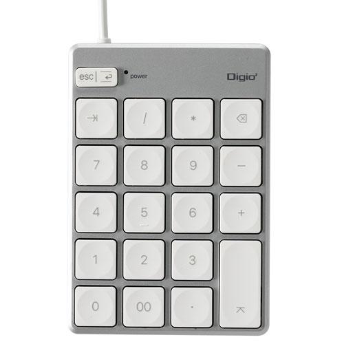 ナカバヤシ Digio2 Mac用 USB 薄型テンキーボード シルバーホワイト TNK-SU233...