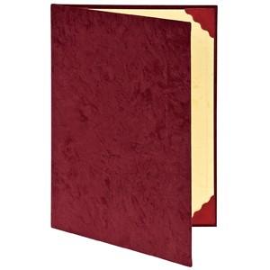 ナカバヤシ 証書ファイル A4判 エンジ スエード FSS-A4R 賞状 卒園 卒業 資格 受賞 コ...