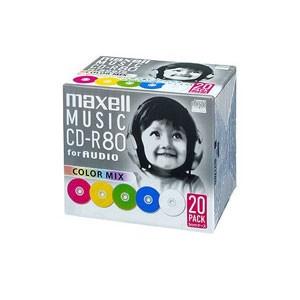 マクセル maxell 音楽用CD-R80分 カラーミックス 20枚 CDRA80MIX.S1P20...