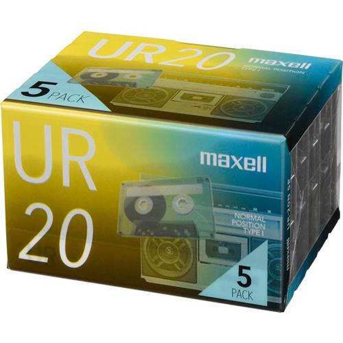 マクセル カセットテープ「UR」 20分 5巻パック UR-20N5P maxell