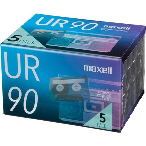 マクセル カセットテープ「UR」 90分 5巻パック UR-90N5P maxell