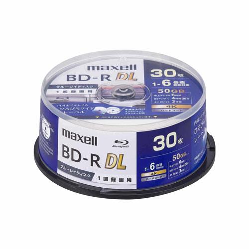 マクセル maxell 録画用 ブルーレイディスク BD-R DL ひろびろワイドレーベルディスク ...