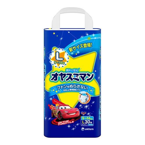 ユニ・チャーム オヤスミマン 男の子 9〜14kg Lサイズ 30枚入