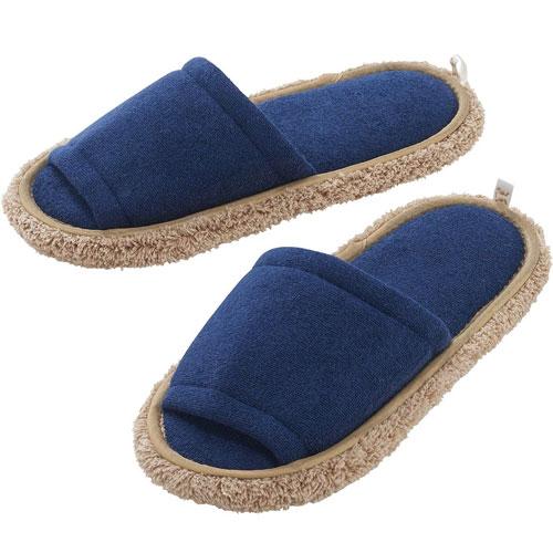 激落ち おそうじスリッパ Lサイズ ネイビー