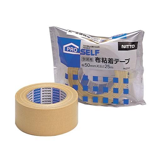 ニトムズ 日東 プロセルフ 包装用 布粘着テープ PK27-2 50mm×25m J5320