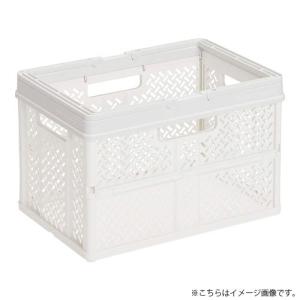 天馬 PRX 折りたたみバスケット ハンドル付 L スモーキーホワイト