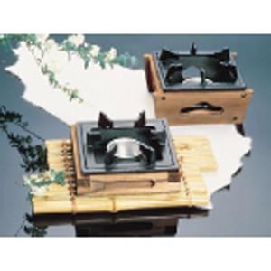 コンロ台 民芸調コンロセット 一人焼肉 ブラック 黒 無地 キャンプ