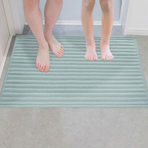 オカトー いっぺん使てみてバスマット 60x90cm ペールブルー