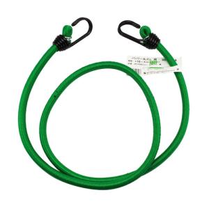 三友産業 フック付きゴム バンジー丸ゴム 10mm×110cm 緑 HR-1626