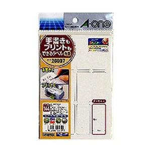 エーワン 手書きもプリントもできるラベル はがきサイズ 角型 12面 26007