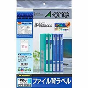 まとめ）エーワン ファイル背ラベル190×17 お買い得品 31425〔×10