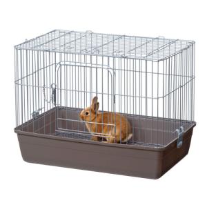 ミニマルランド うさぎのカンタンおそうじケージ ブラウン ワイド