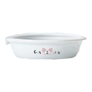マルカン こぼれにくい陶製食器 にゃんこ用 CT‐603