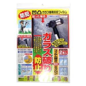 ノムラテック 凸凹ガラス専用防犯フィルム 420×297mm 2枚入