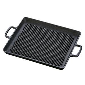 岩鋳 南部鉄器 オイルプレートグリル IH対応 ガス火対応 日本製 厚手 鉄鋳物 焼肉 焼き魚 焼き...