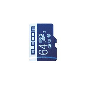 ポスト投函 エレコム ELECOM マイクロSD カード 64GB UHS-I U1 SD変換アダプタ付 データ復旧サービス MF-MS064GU11R｜cocoatta