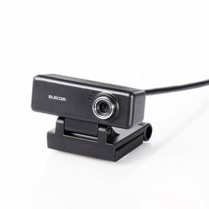WEBカメラ マイク内臓 200万画素 イヤホンマイク付き HD ブラック UCAM-C520FEB...