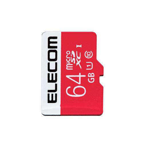ポスト投函 エレコム マイクロSD カード 64GB UHS-I U1 Class10 SD変換アダ...