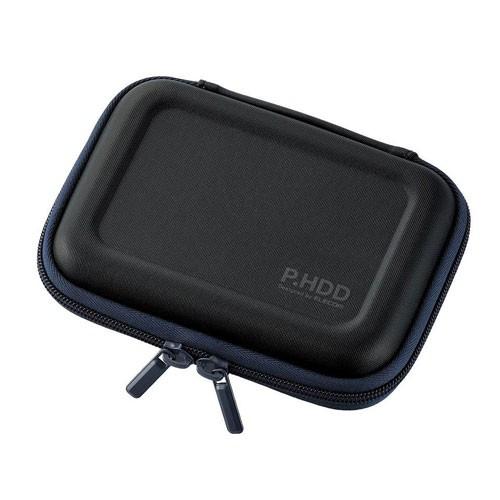 エレコム ELECOM ポータブルHDDケース セミハード ブラック HDC-SH001BK