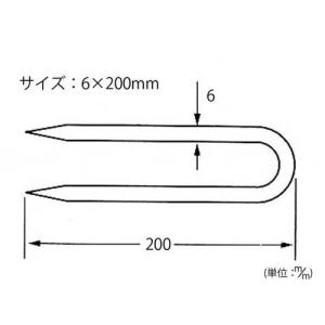 ハイロジック U型打込棒8×200×20 DH...の詳細画像1
