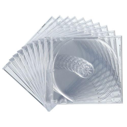 サンワサプライ Blu-ray・DVD・CDケース 10枚セット クリア FCD-PN10CLN