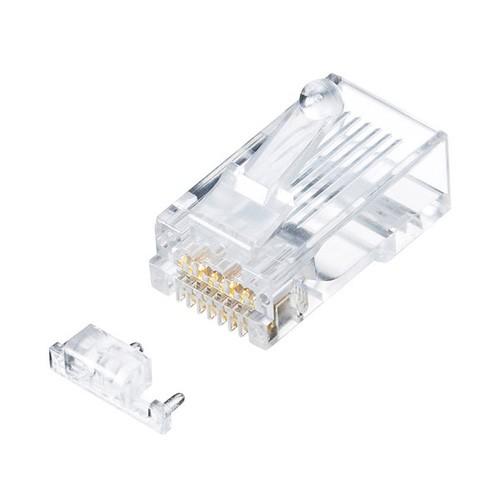 サンワサプライ カテゴリ6A RJ-45コネクタ 単線用 ADT-6ARJ-100