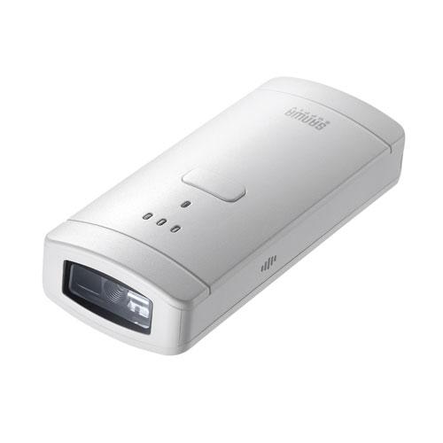 サンワサプライ Bluetooth対応2次元バーコードリーダー 抗菌 BCR-BT2D3W