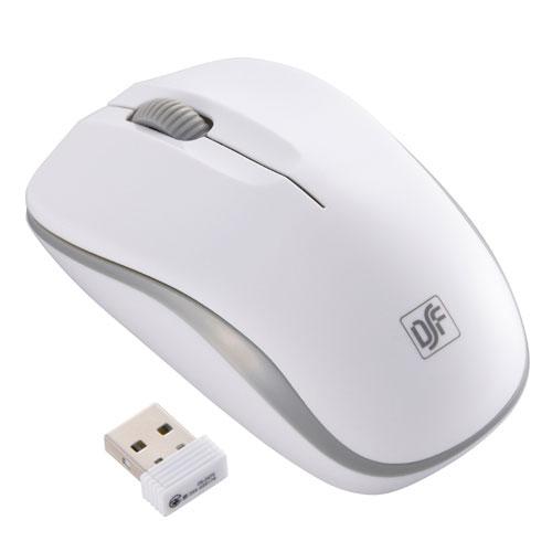 オーム電機 静音ワイヤレスマウス IR LED ホワイト・グレー Mサイズ PC-SMWIMS32 ...