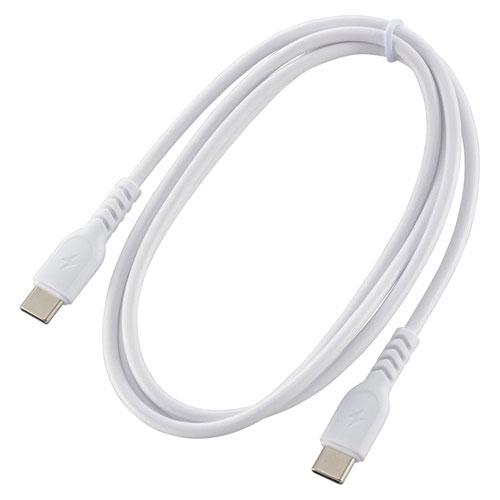 オーム電機 AudioComm PD対応 USB-C to USB-C 1m ホワイト 01-732...