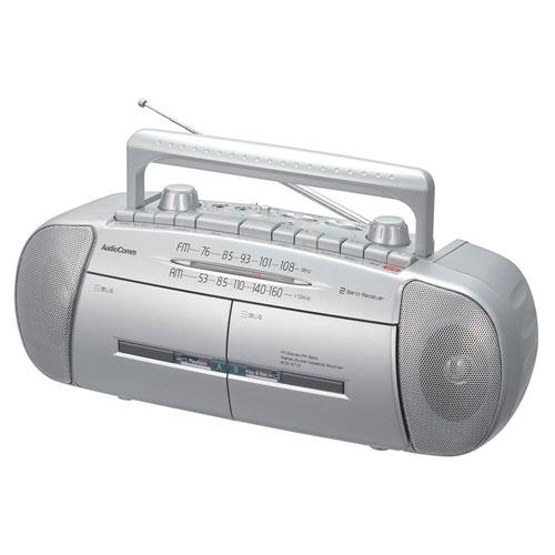 オーム電機 ダブルラジオカセットレコーダー AM/FMステレオ RCS-571Z
