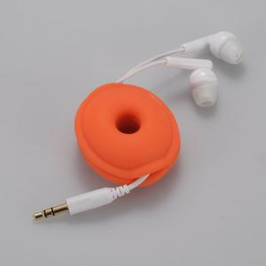 オーム電機 イヤホン用コードリール オレンジ ...の詳細画像1