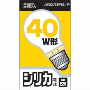 オーム電機 ホワイトシリカ電球40W形 口金E2...の商品画像