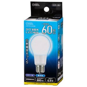 オーム電機 LED電球 E26 全方向タイプ 60W相当 昼光色 LDA7D-G AG95