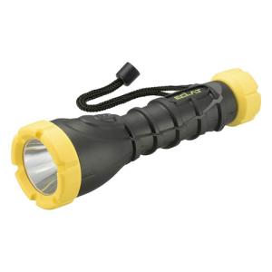 オーム電機 LEDラバーライト 耐衝撃・IPX4 190ルーメン 単4形乾電池×3本付属 LHP-R19C7