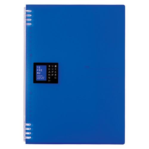 キングジム KING JIM TEFRENU リングノート A4 青