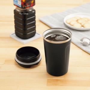 カクセー ココカフェ 蓋付き真空二重タンブラー 400ml