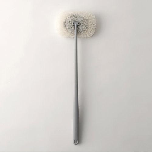 マーナ お風呂の柄付きスポンジ グレー W605GY