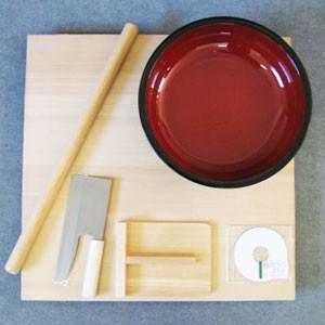 新品未開封品　家庭用麺打ちセット A-1280 豊稔企販 家庭用麺打ちセットB（そば・うどんDVD付）A-1280 : 厨房