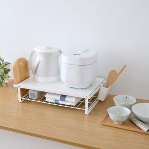 平安伸銅工業 レンジ上ラック マットホワイト ...の詳細画像5