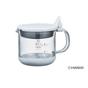 HARIO ハリオ ガラスのコンパクトオイルポット ホワイト GOP-300-W｜cocoatta