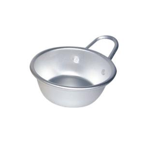 前川金属 アルマイト マッコリカップ 手付 13cm シルバー 手付きボウル アルミ製 取っ手付き アルミ カップ 軽い 調理器具 キッチンツール 軽量カップ 直火可