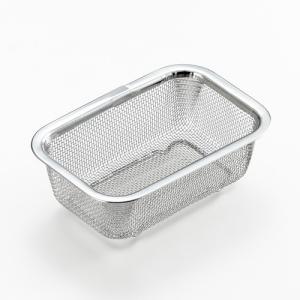 ざる 角型水切りザル ステンレス 小 脚付き 日本製 燕三条