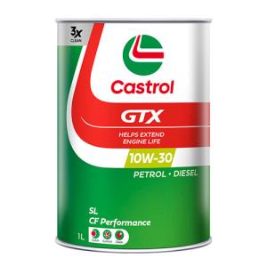 Castrol カストロール エンジンオイル GTX 10W-30 1L 4輪ガソリン/ディーゼル車両用スタンダードオイル 鉱物油 SL/CF