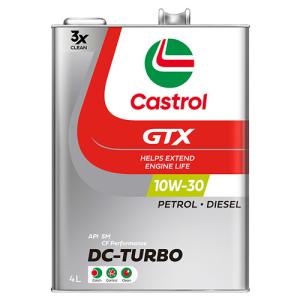 Castrol カストロール エンジンオイル GTX DC-TURBO 10W-30 API SM/CF Performance 4L 4輪ガソリン/ディーゼル車