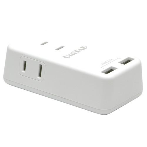 プリンストン PRINCETON コンパクトUSB2ポート給電機能付マルチタップ ホワイト PPS-...