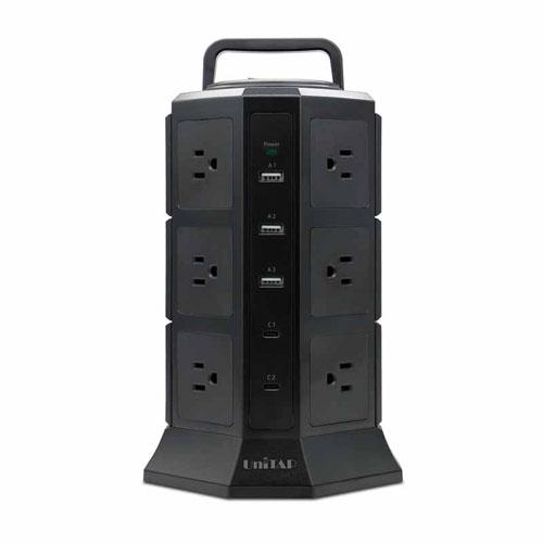 プリンストン PRINCETON 電源タップ タワー型 AC 12個口 USB 5個口 USB-C（...