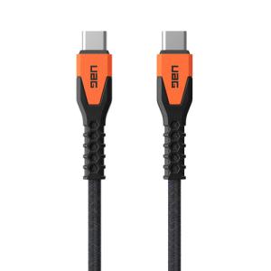 URBAN ARMOR GEAR USB Type-C to Type-C ケーブル 高耐久 KEVLAR CORE ブラック/オレンジ UAG-CBL-CC-BK/ORの商品画像