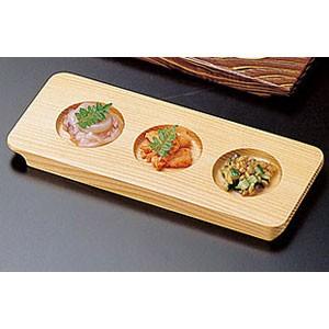 ヤマコー 利き酒トレイ 白木 3穴 16229 : ヒットライン - 通販 - Yahoo