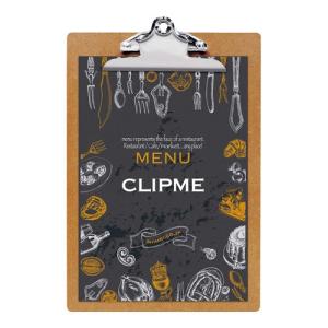 シンビ クリップ型メニューボード CLIPME-1 茶