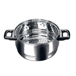 【美品】ル・クルーゼ ココット・ロンド （コットン）20cm ＋ 専用スチーマー 94007120 ル・クルーゼココット・ロンド用スチーマー ル・クルーゼ